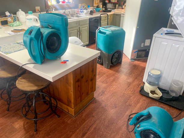 Water damage restoration process in LA